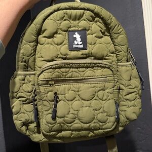 Disney Quilted Olive Backpack